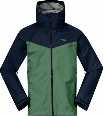 Bergans Skar Light 3L Shell Jacket Men Dark Jade Green/Navy Blue XL