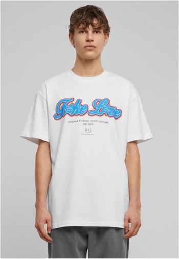 Mr. Tee F*ke L*ve Heavy Oversize Tee white - L