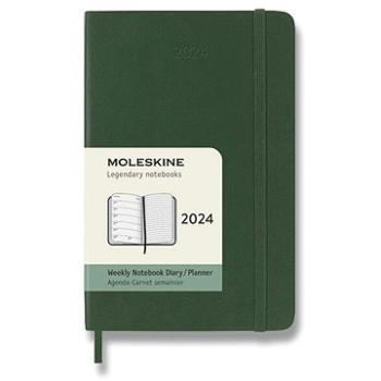 Moleskine 2024 S, mäkké dosky, zelený (DSK1512WN2Y24)