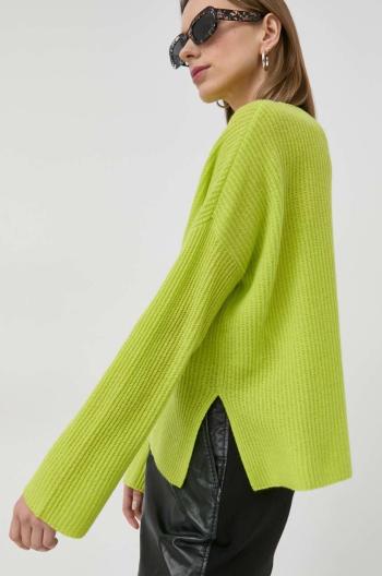 Kašmírový sveter MAX&Co. dámsky, zelená farba, tenký