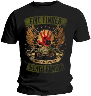 Five Finger Death Punch Tričko Unisex Locked & Loaded Black 2XL