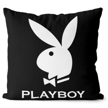 Vankúšik Playboy Black (Veľkosť: 55 x 55 cm)