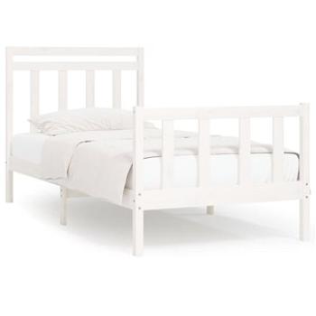 Rám postele biely masívna borovica 90 × 200 cm, 3107014
