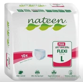 Nateen FLEXI PLUS L/XL nohavičky plienkové, obvod bokov 110-170cm, savosť 2550ml, 10ks