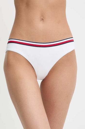 Plavkové nohavičky Tommy Hilfiger biela farba, UW0UW05402