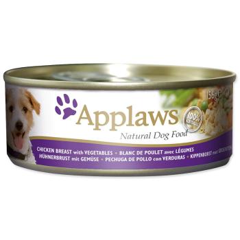 Konzerva APPLAWS Dog Chicken, Vegetables & Rice 156 g