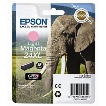 Epson T24364012, T2436 svetle purpurová (light magenta) originálna cartridge