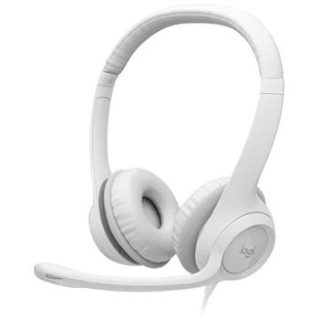 Logitech USB Headset H390 biely (981-001286)