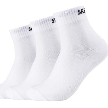 Skechers  3PPK Unisex Mesh Ventilation Quarter Socks  Športové ponožky Biela