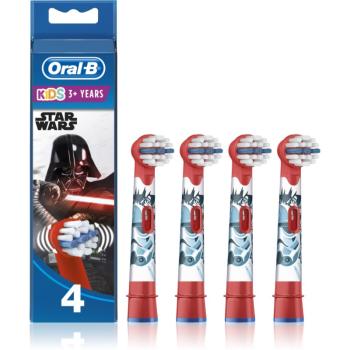 Oral B Vitality D100 Kids StarWars náhradné hlavice na zubnú kefku extra soft 4 ks