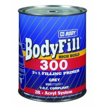 HB BODY FILL 300 - Dvojzložkový akrylátový plnič šedá 3 L