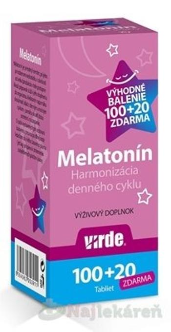 VIRDE Melatonín 1mg VÝHODNÉ BALENIE (100+20 tbl zdarma)