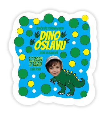 Personalizované pozvánky 6 ks - Dinosaury