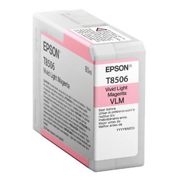 EPSON T8506 (C13T850600) - originálna cartridge, svetlo purpurová, 80ml
