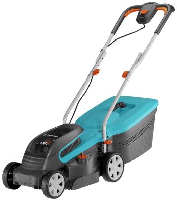 GARDENA PowerMax 32/36V P4A Ready-To-Use-Set na akumulátor kosačka  2 akumulátory, vr. nabíjačky, s hrebeňom na trávu, s