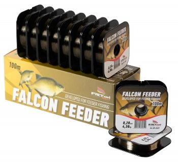 Falcon vlasec feeder tmavo hnedá 100 m-priemer 0,22 mm / nosnosť 4,85 kg