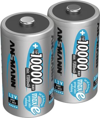 Ansmann maxE akumulátor typu D  Ni-MH 10000 mAh 1.2 V 2 ks