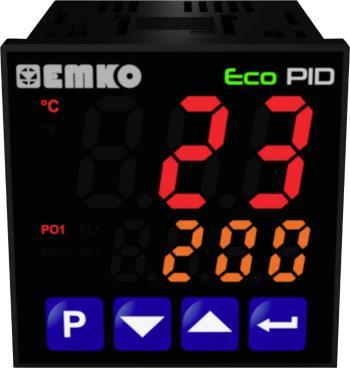 Emko ecoPID.4.5.1R.S.485  termostat Pt100, J, K, R, S, T, L -199 do +999 °C relé 5 A, SSR (d x š x v) 90 x 48 x 48 mm