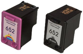MultiPack HP F6V25A, F6V24A - kompatibilná cartridge HP 652-XL, čierna + farebná, 1x20ml/1x18ml
