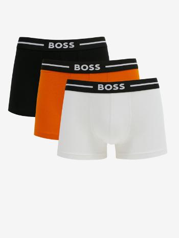 BOSS Boxerky 3 ks Biela