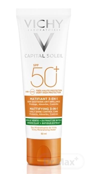 VICHY Capital Soleil Zmatňujúci opaľovací krém 3v1 SPF 50+ 50 ml