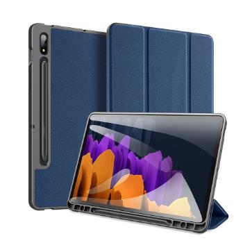 DUX DOMO Zaklápací kryt Samsung Galaxy Tab S8 / Tab S7  modrý