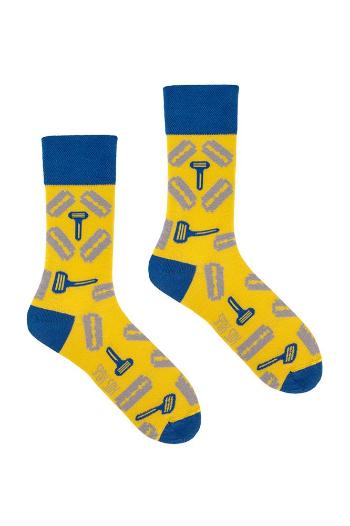Žlto-modré ponožky Spox Sox Razor Blades