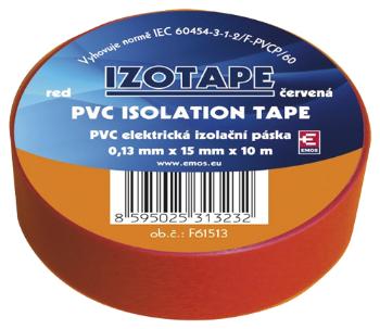 Emos F61513 Izolačná páska PVC 15 mm x 10 m červená