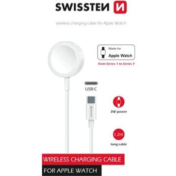 Swissten nabíjací magnetický kábel pre Apple Watch, USB-C 1,2 m (22055512)