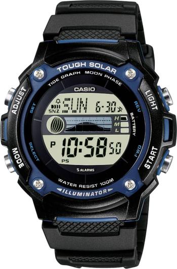 Casio solárne náramkové hodinky W-S210H-1AVEG (d x š x v) 45.4 x 44 x 13.3 mm čierna Materiál puzdra=Rezinát  Materiál r