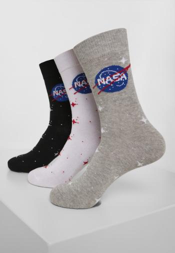 Mr. Tee NASA Insignia Socks 3-Pack black/grey/white - 35–38