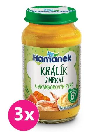 3x HAMÁNEK Kralík so zemiakom v mrkvovej omáčke (230 g)