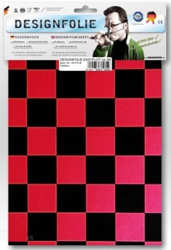 Oracover 87-027-071-B dizajnová fólie Easyplot Fun 3 (d x š) 300 mm x 208 mm perleť, červená, čierna