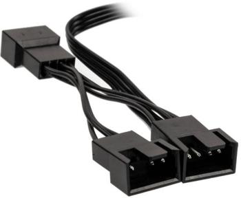 PC vetrák Y kábel [1x zásuvka pre PC vetrák 4-pólová - 3x zásuvka pre PC vetrák 4-pólová] 35.00 cm čierna Kolink