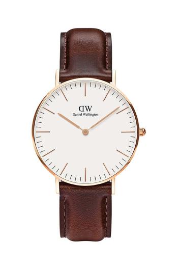 Hodinky Daniel Wellington Classic 36 Bristol hnedá farba