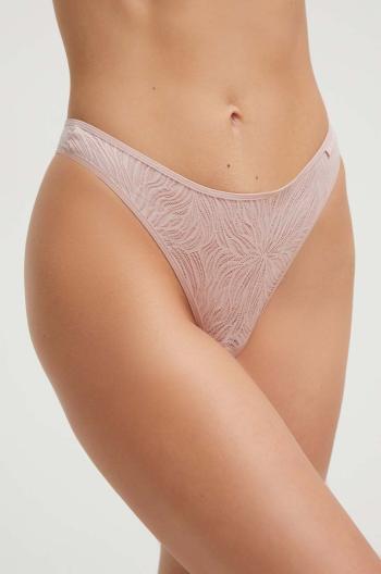 Tangá Calvin Klein Underwear biela farba, 000QF6878E