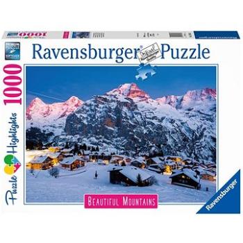 Ravensburger Puzzle 173167 Dych Vyrážajúce Hory: Bernská Vysočina, Murren Vo Švajčiarsku 1 000 Dieli (4005556173167)