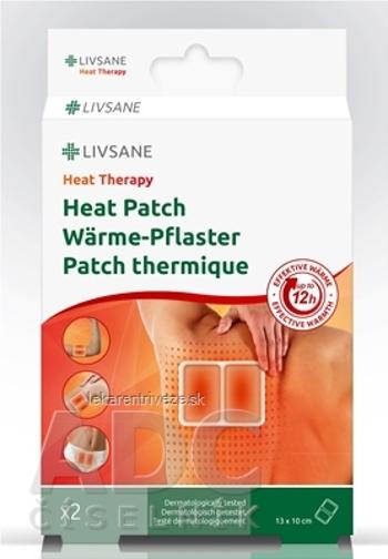 LIVSANE Heat Therapy Hrejivá náplasť (13x10 cm) 1x2 ks