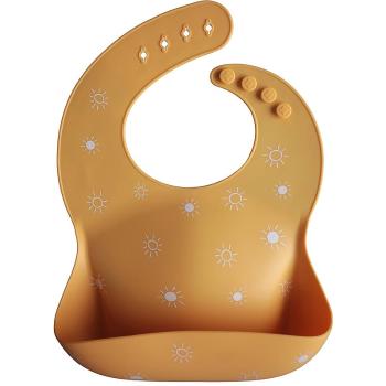 Mushie Silicone Baby Bib podbradníček Sun 1 ks