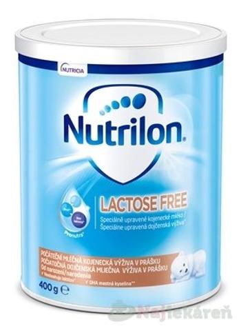 Nutrilon LACTOSE FREE, mliečna výživa v prášku od narodenia, 400g