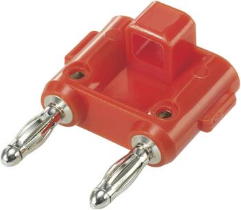 SCI  spojovací konektor červená Ø pin: 4 mm Rozostup hrotov: 19 mm 1 ks