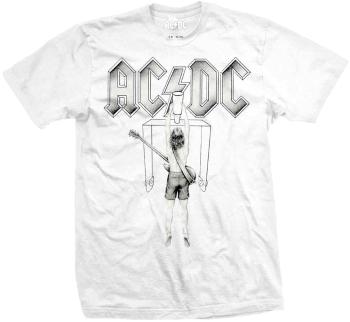 AC/DC Tričko Switch White XL