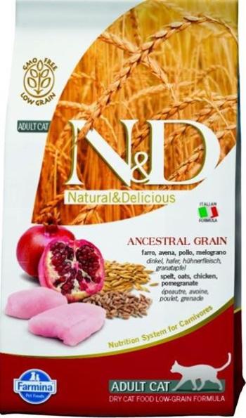Farmina N&D cat AG adult, chicken, spelt, oats & pomegranate granule pre mačky 1,5kg