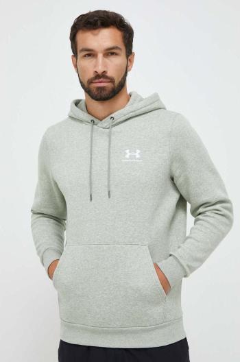 Mikina Under Armour pánska, zelená farba, s kapucňou, s potlačou, 1373880