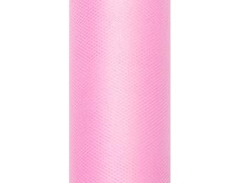 PartyDeco Tyl hladký - baby ružový 0,3x9m