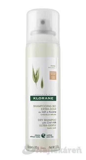 Klorane Oat Milk suchý šampón pre tmavé vlasy ultra jemný 150 ml