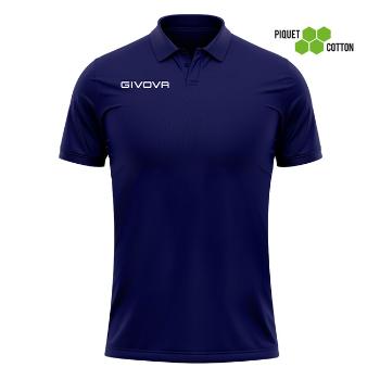 POLO COTONE PIQUET SUMMER BLU Tg. 2XL