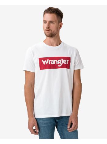 Tričká s krátkym rukávom pre mužov Wrangler - biela