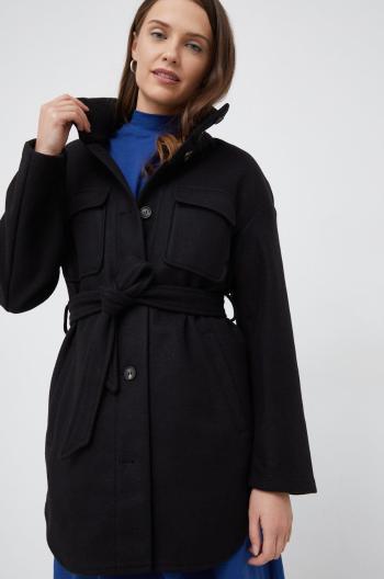 Kabát Vero Moda dámsky, čierna farba, prechodný,
