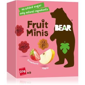 BEAR Fruit Minis Jahoda & Jablko sušené ovocie 5x20 g